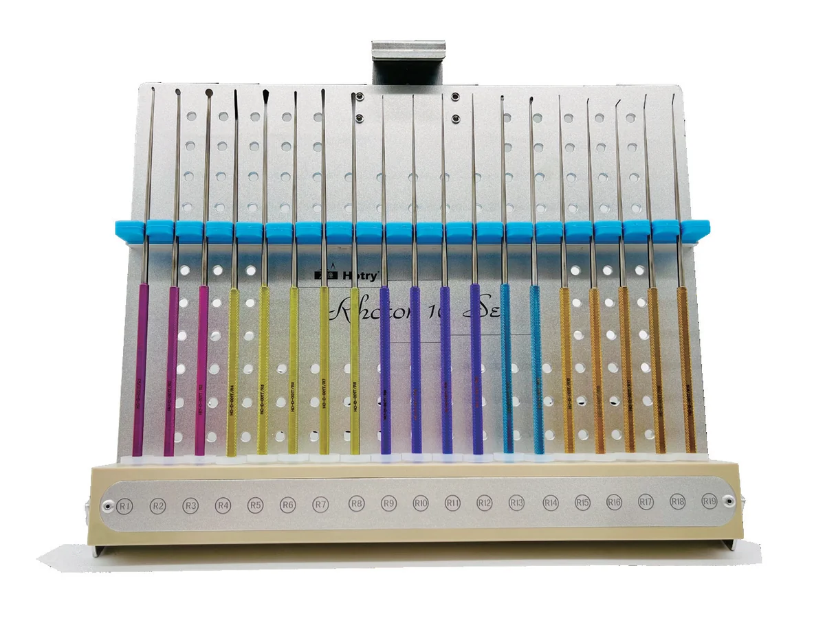 Bộ dụng cụ bóc tách vi phẫu thần kinh Rhoton 19 món – Hotry