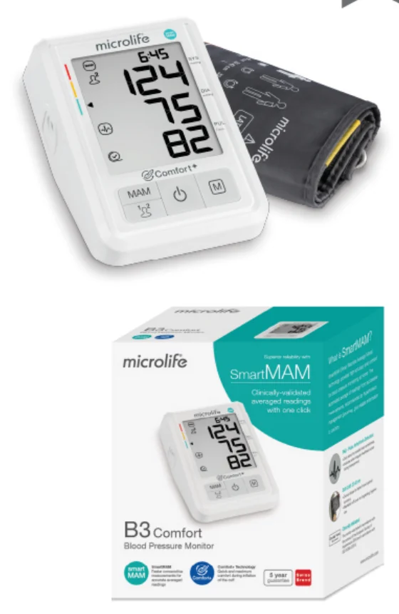 Máy đo huyết áp bắp tay Microlife B3 Comfort
