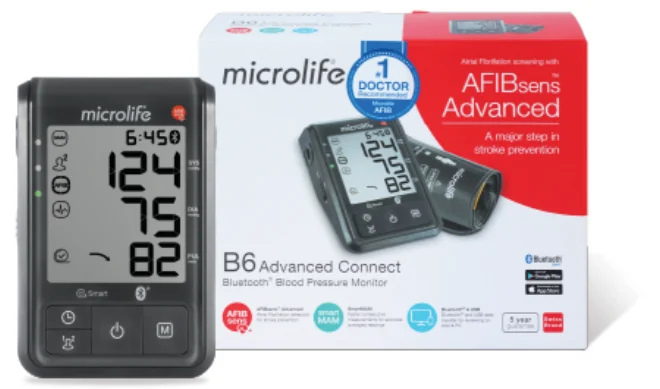 Máy đo huyết áp bắp tay Microlife B6 Advanced Connect